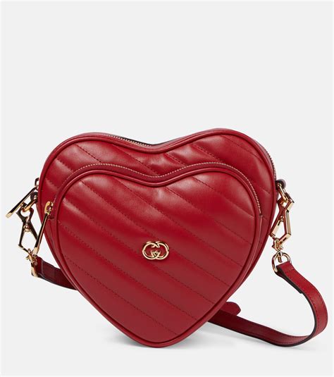 gucci heart chain bag|shoulder Gucci chest bag.